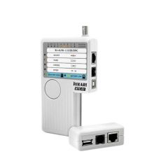 TESTADOR DE CABOS MULTIFUNCIONAL BNC/RJ-11/RJ-45/USB -HIKARI