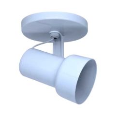Spot Caneca Aluminio Branco - 1 Lampadas - E27 - Opl