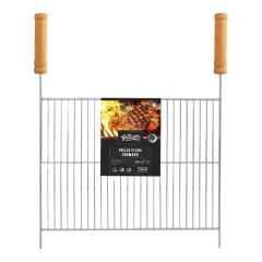 Grelha Churrasco Aco Carbono - Plana - Cromada - Grilazer