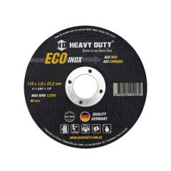 Disco Corte Inox - 41/2" - 115 X 1.0 X 22,2mm - Ecoinox