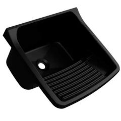 Tanque Plastico Lavar Roupa 24 Litros Preto - Metasul