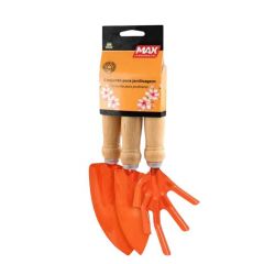 KIT JARDINAGEM E HORTA COM 3 PECAS - MAX
