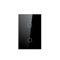 Interruptor Inteligente Preto Wifi 2 Botoes Touch Avant Neo
