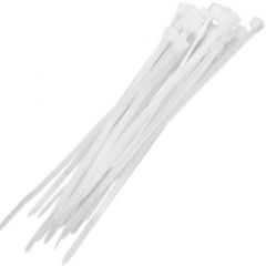 Abracadeira Nylon 3.6 X 140mm - 100 Pecas - Branca - Nove54