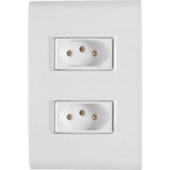 Conjunto 2 Tomadas 2P+T - 20a - Liz Branca - Tramontina