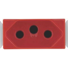 Modulo Tomada 2p+t 10a - Aria Vermelha - Tramontina