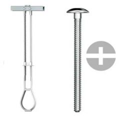 Bucha Togller Fixador Drywall 1/4 - 10 Pecas - Nacional