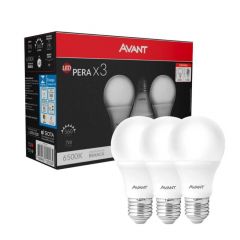 Lampada Led Bulbo - 7w 560lm 6500k - Pack 03 Pecas - Avant