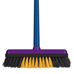 Vassoura Doméstica Para Pisos Delicados 60205 Com Cabo - Roma