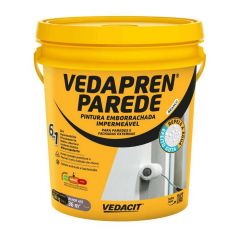 Pintura Emborrachada Parede Branco 3.6l - Vedapren Parede