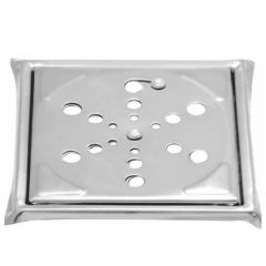Grelha Aco Inox 15 X 15cm 3352 Com Caixilho - Imperatriz