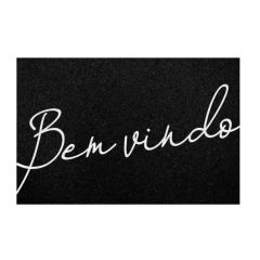 Tapete Vinil Super Print 40x60cm Bem-vindo Preto | Kapazi