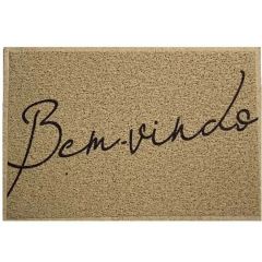 Tapete Vinil Super Print 40x60cm Bem-vindo Bege | Kapazi