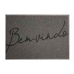 Tapete Vinil Super Print 40x60cm Bem-vindo Cinza | Kapazi