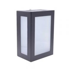 Arandela 5 Vidros Interna E Externa - 1xe27 - Preta - Reue