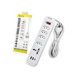 Filtro De Linha 4 Tomadas 2p+t - Usb E Type C - B-max