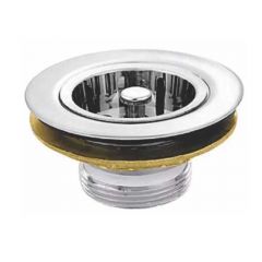 Valvula Pia Americana Aco Inox - 31/2" Cromada - Talita