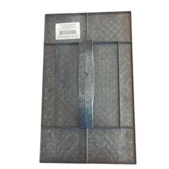 Desempenadeira Plastica Estriada Preta 18 X 30cm - Cristal