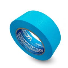 Fita Crepe Imobiliária Azul Neon - 45mm X 50 Metros - Adere