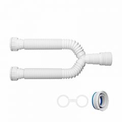 Sifao Tubo Extensivo Duplo 70cm Branco - Blukit