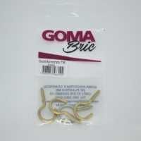 Gancho Bicromatizado 16x30 4 Pecas Goma