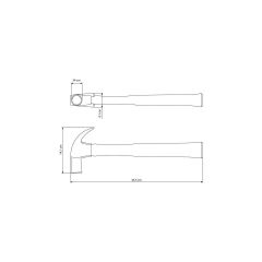 Martelo 34mm Tramontina Tamboreado 40370/034