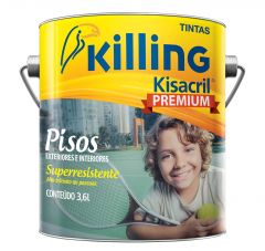 Tinta Piso Acrilica Kisacril 3.6lt Concreto