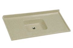 Pia Cozinha 120 X 55cm Rorato Fibra Travertino