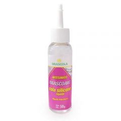 Cola Silicone Liquida Artesanato 50g Brascoarte