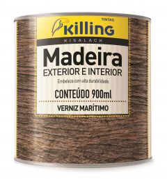 VERNIZ MADEIRA MARITIMO 0.9 LITROS INCOLOR - KILLING