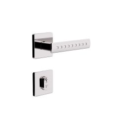 FECHADURA 3F AUDACE EXT ROSETA QUADRADA CROMADA
