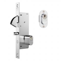 Fechadura Porta Correr - 940 - Inox - Stam