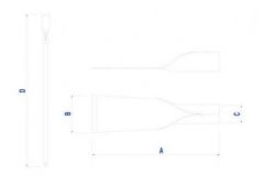 Cavadeira Reta C/cabo 09 77550595 Tramontina