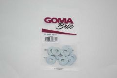 Arruela Lisa 3/16" 10 Pecas Goma