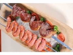 Espeto Aluminio Simples 80cm Mor