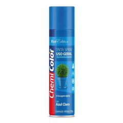 Tinta Spray Brilhante Azul Claro 400ml - Chemicolor