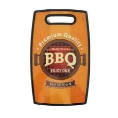 TABUA CORTE CHURRASCO DECORADA ENJOY OUR 37 X 23CM BBQ