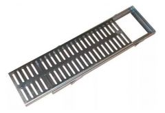 GRELHA GALVANIZADA COM SUPORTE 20 X 100CM - RONCONI