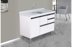 Gabinete Cozinha Coliseu Madeirado 118cm Branco - Rorato