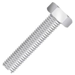 PARAFUSO SEXTAVADO ZINCADO 3/8" X 3.1/2" - 5 PECAS - CISER